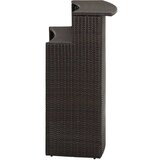 Poli vrtni barski stol smeđi 120 x 55 x 110 cm od poliratana | shoptok.hr