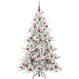 vidaXL Umjetno božićno drvce s nogom with LEDs s stalakom 180cm PVC | shoptok.hr