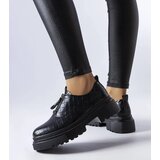 Gemre Black embossed Travers shoes | Shoptok.si