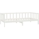  Dnevni ležaj s madracem 90 x 200 cm bijeli od masivne borovine | shoptok.hr