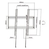 Stell nagibni zidni nosač 32" - 70" SHO 5400 | shoptok.hr