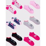 Yoclub Kids's Girls' Ankle Socks Patterns Colours 6-Pack cene