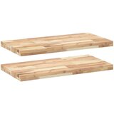  Plutajuće police 2 kom 100x40x4 cm od neobrađenog drva bagrema | shoptok.hr