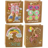  Paper Gift Bag Colorful Motifs 23 x 18 x 10.5 cm | Shoptok.si