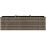  Vrtne sadilice s 3 posude 2 kom siva 105x30x32 cm od poliratana | shoptok.hr