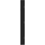  Zidni ormarić za nakit s ogledalom crni 30 x 8,5 x 90 cm | shoptok.hr