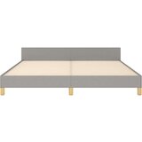  Posteljni okvir z vzglavjem svetlo siv 180x200 cm blago, (20788094) | Shoptok.si