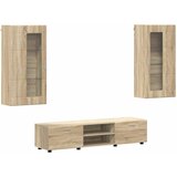  Set TV komoda Zidne FLORIN 3 pcs Sonoma hrast Konstruirano drvo | shoptok.hr