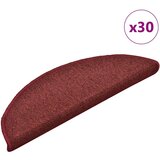vidaXL Podloge za stopnice 30 kosov Rdeča 56x17x3 cm | Shoptok.si