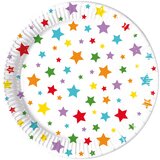 Procos set papirnatih tanjura s uzorkom zvijezda, 8 komada, promjera 23 cm. Cijene