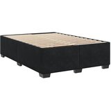  Krevet s oprugama i madracem crni 140 x 190 cm baršunasti | shoptok.hr