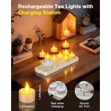 SOULBAY 12x polnilne LED čajne svečke s polnilno postajo | Shoptok.si