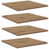 vidaXL Polica za knjige 4 pcs Rjava 40 x 40 x 1.5 cm Konstruiran les, (5000044970) | Shoptok.si