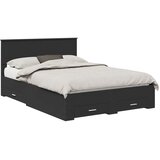  Krevetna konstrukcija Crna 135 x 190 cm Konstruirano drvo | shoptok.hr