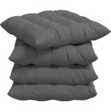  Jastučići za sjedenje 4 pcs Tamno siva 40 x 40 x 6 cm | shoptok.hr