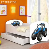  Dječji krevet ACMA s motivom + ladica 140x70 cm 42 Traktor | shoptok.hr