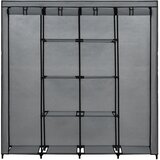 The Living Store Ormar s 4 odjeljka sivi 175 x 45 x 170 cm | shoptok.hr