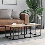 vidaXL Klubska mizica sonoma hrast 100x50x35,5 cm inženirski les Cene