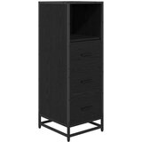 vidaXL Komplet pohištva za kopalnico 4 pcs Črni hrast 90 x 33 x 60 cm | Shoptok.si