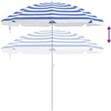  Suncobran za plažu Plava i bijela 206 x 206 x 212 cm | shoptok.hr
