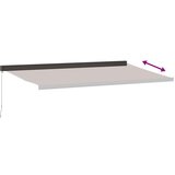 vidaXL Ročno zložljiva tenda rjava 500x300 cm | Shoptok.si
