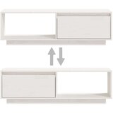 vidaXL TV omarica bela 110x30x33,5 cm trdna borovina | Shoptok.si