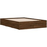 vidaXL Okvir za krevet s uzglavljem smeđa boja hrasta 120x200cm drveni | shoptok.hr