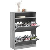 Ormarić za cipele s 2 ladice siva boja hrasta 80 x 34 x 116 cm | Eponuda.ba