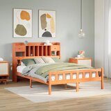 Krevet s regalom za knjige bez madraca 160x200 cm od borovine | shoptok.hr