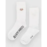 Icon Nogavice white / dog brown