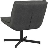  Stolica na kotačiće Crna 63 x 75 x 76 cm Antikni PU | Eponuda.ba