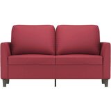  Dvosjed od tkanine crvena boja vina 120 cm od umjetne kože | shoptok.hr