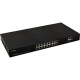 Pulsar SF116 network switch Managed Fast Ethernet (10/100) Power over Ethernet (PoE) 1U Black Cijene