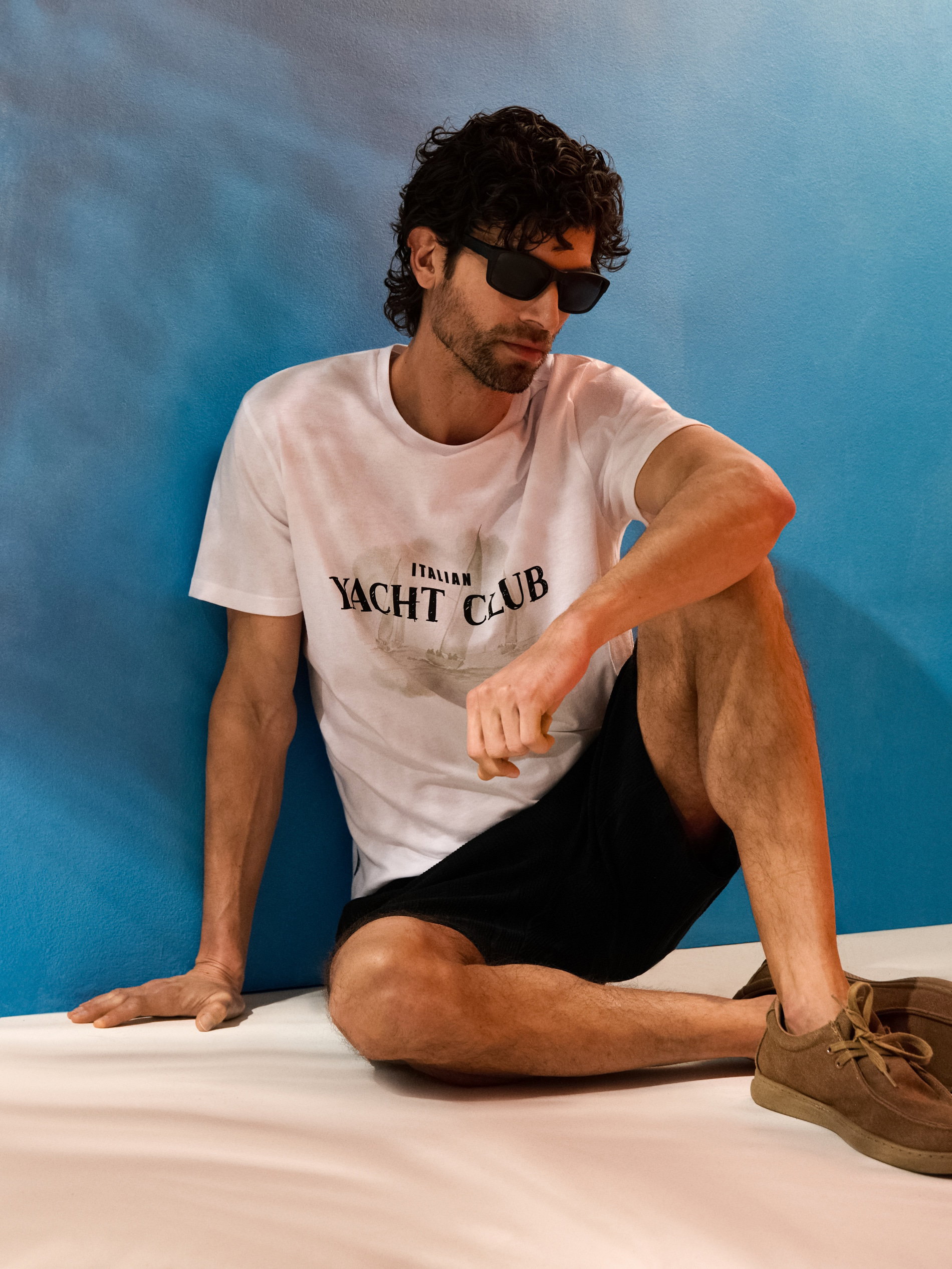 Sinsay Pamučna majica s natpisom Yacht Club | shoptok.hr