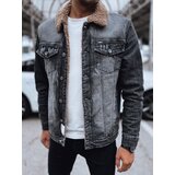 DStreet Ocieplana kurtka męska jeansowa czarna | Shoptok.si