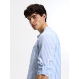 Reserved Košulja slim fit od lana - bljedoplavo | shoptok.hr