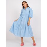 RUE PARIS Dress-RO-SK-ELB-2310.21X-light blue | Shoptok.si