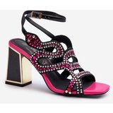 S. BARSKI Decorated Women's Sandals with Heel D&A | ePonuda.com