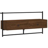 The Living Store TV omarica stenska rjavi hrast 100,5x30x51 cm inženirski les - TV Omarica, (21499204) | Shoptok.si