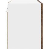  Viseča omarica Riga 2 pcs Dimljen hrast in bela 50 x 31 x 40 cm, (5000091839) | Shoptok.si