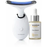 učvršćujući masažer za lice s LED, EMS i toplinom i serum za lice Rice Joyboost 30 ml InnovaGoods