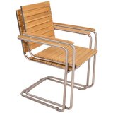 Garden Pleasure Drvena vrtna stolica u prirodnoj boji Denver - | shoptok.hr