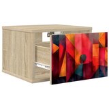  Wall-mounted noćni ormarić HEESCH Hrast sonoma 36 x 33 x 25 cm - Hrast sonoma Tiskanje boja 1 | shoptok.hr