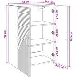  Ormar za montažu na zid Staro drvo 66 x 34,5 x 90 cm | shoptok.hr