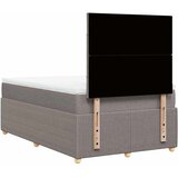  Krevet s oprugama i madracem smeđesivi 120 x 200 cm od tkanine | shoptok.hr