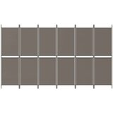  Sobna pregrada s 6 panela antracit 300 x 180 cm od tkanine | shoptok.hr