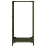  stojalo za drva olivno zelena 40x30x80 cm hladno valjano jeklo | Shoptok.si