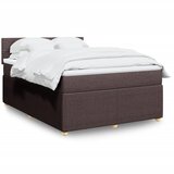 Maison Chic Box spring postelja - Vzmetna postelja z vzmetnico temno rjava 160x200 cm blago SL11181, (21907698) | Shoptok.si