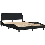 vidaXL Okvir kreveta bez madraca crni 120 x 200 cm od tkanine | shoptok.hr