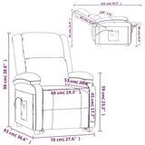  Masažna fotelja od tkanine svjetlosiva - ZADNJI KOMAD! | shoptok.hr